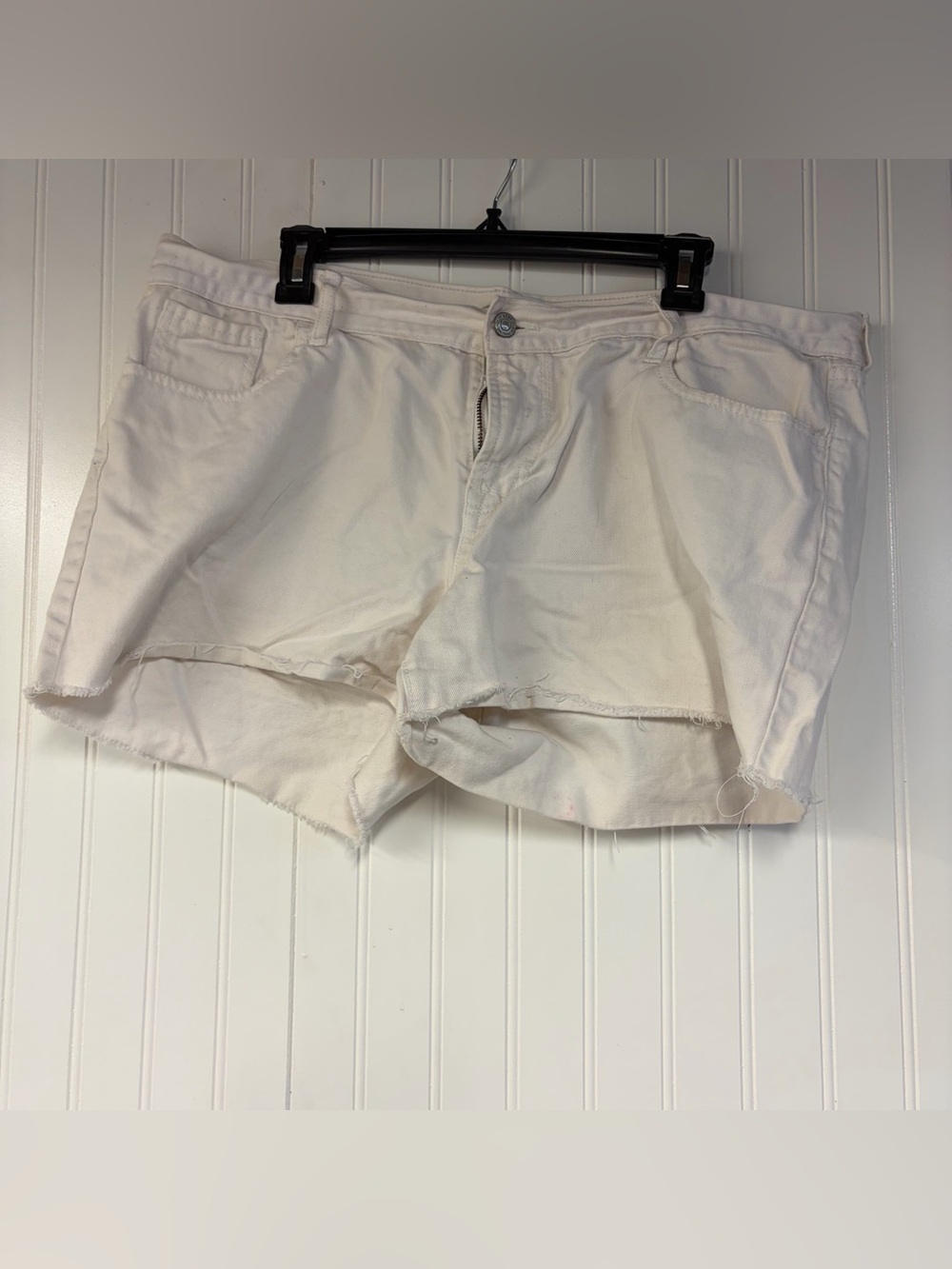 Old Navy White Denim Cutoff Shorts